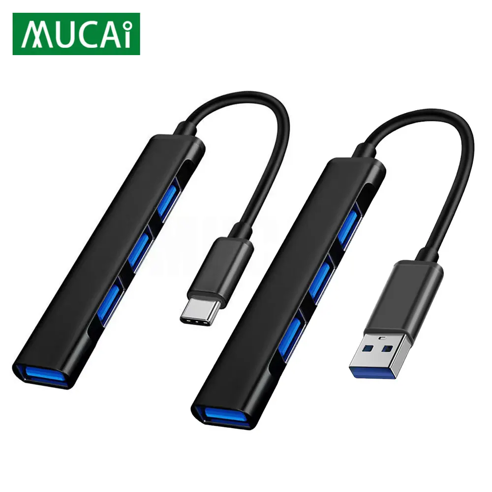 USB-концентратор с портом USB Type-C 3 0 дюйма 1 4 порта usb разветвитель переходник на type