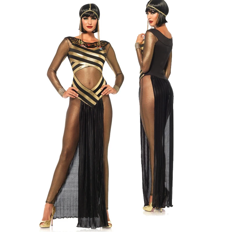 

Carnival Halloween Lady Sexy Greek Goddess Costume Ancient Egyptian Myth Cleopatra Nightclub Roleplay Cosplay Party Fancy Dress