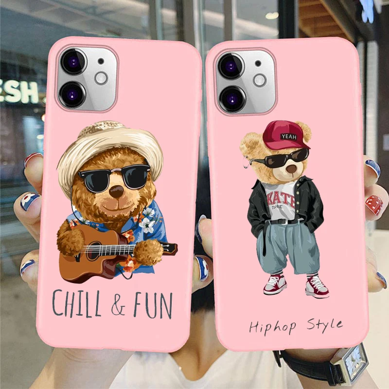 Cartoon Fun Slogan Bear pink protective case phone case for iPhone 12 mini XR XS 12 11 Pro Max 6s 7 8 Plus SE20
Cartoon Fun Slogan Bear pink protective case phone case for iPhone 12 mini XR XS 12 11 Pro Max 6s 7 8 Plus SE20