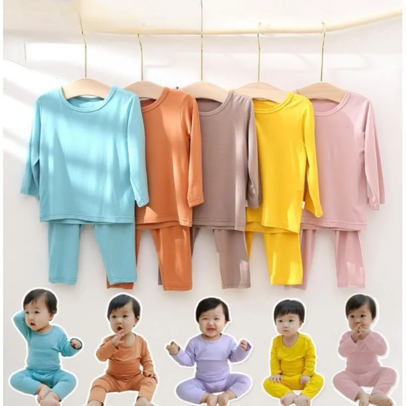 Пижамный комплект для малышей, домашняя одежда с длинным рукавом, Одежда для новорожденных с кондиционированием воздуха, теплый топ, длинны... 
Пижамный комплект для малышей, домашняя одежда с длинным рукавом, Одежда для новорожденных с кондиционированием воздуха, теплый топ, длинны...