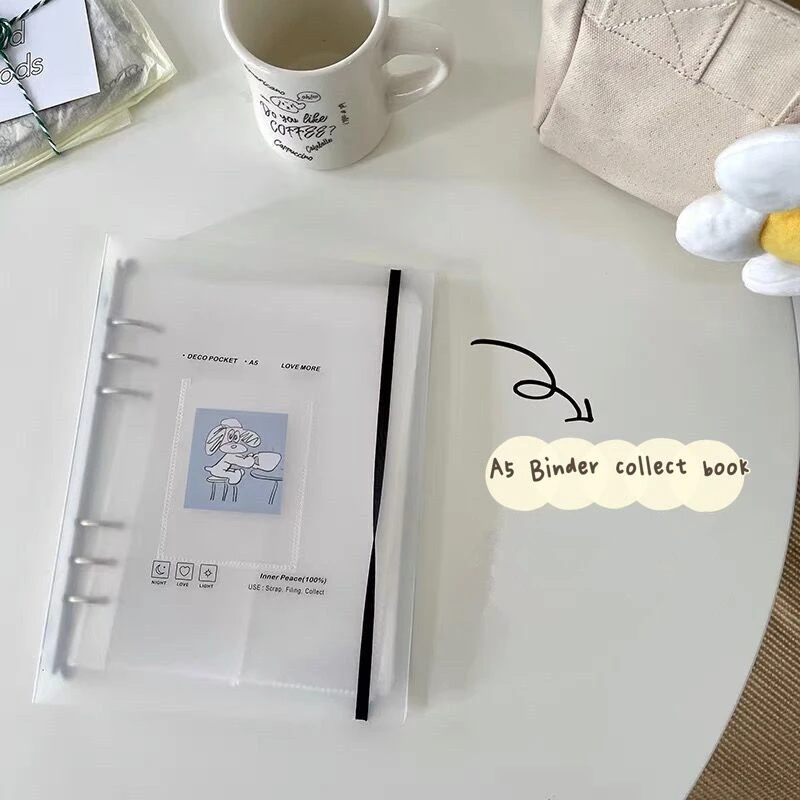 A5 Transparent PVC Card Holder Student DIY Binder Loose-leaf Release Cover Waterproof Album Postcards Stickers Note Storage Book
A5 Transparent PVC Card Holder Student DIY Binder Loose-leaf Release Cover Waterproof Album Postcards Stickers Note Storage Book