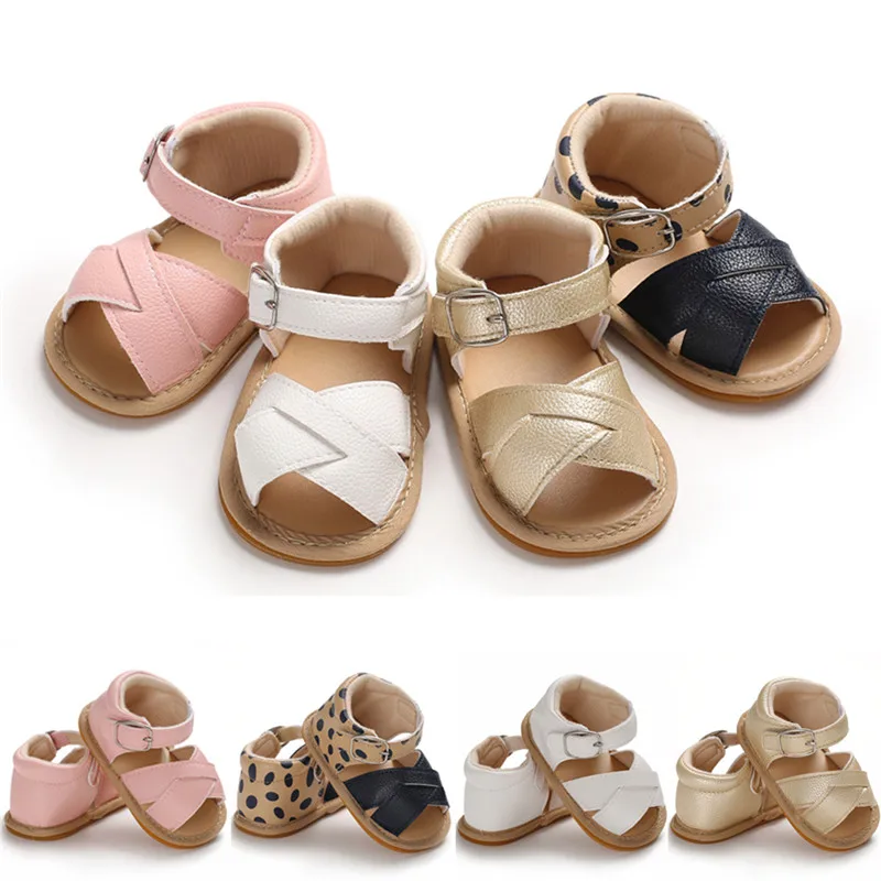 New Style Summer Baby Shoes Newborn Sandals Kids Boys Girls Sandals Solid Non-slip PU Leather Casual Prewalker Soft Sole Shoes
New Style Summer Baby Shoes Newborn Sandals Kids Boys Girls Sandals Solid Non-slip PU Leather Casual Prewalker Soft Sole Shoes
