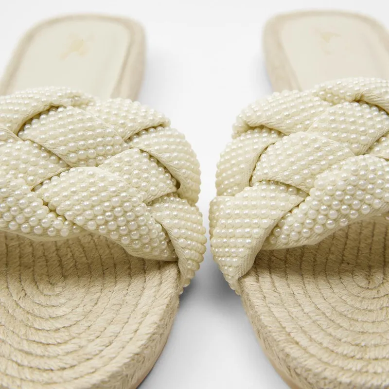 SOUTHLAND Pearl Braided Bottom Women Gladiator Sandals Sandals Woman Shoes Braided
SOUTHLAND Pearl Braided Bottom Women Gladiator Sandals Sandals Woman Shoes Braided