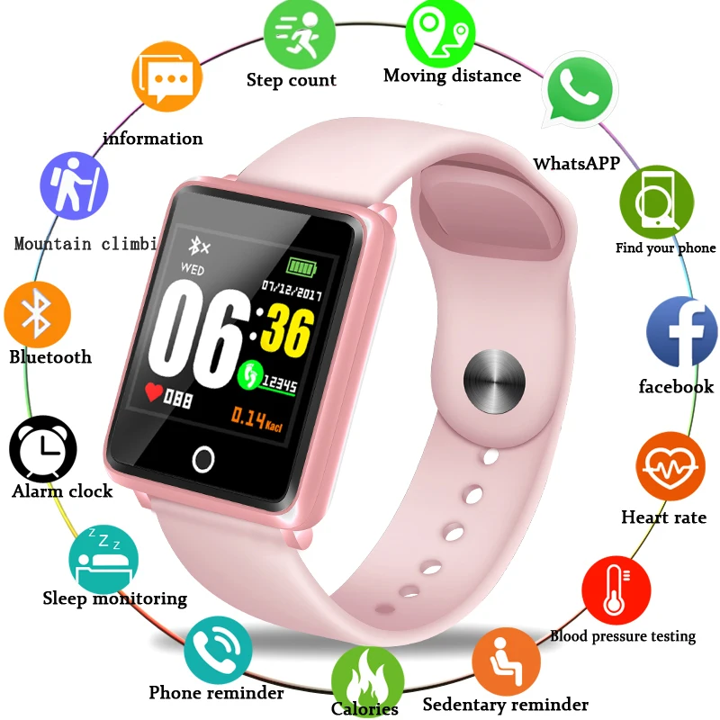 LIGE Smart Watch Women Activity Waterproof Fitness Tracker Pedometer Blood Pressure Heart Rate Monitor Health Sport smartwatch
LIGE Smart Watch Women Activity Waterproof Fitness Tracker Pedometer Blood Pressure Heart Rate Monitor Health Sport smartwatch