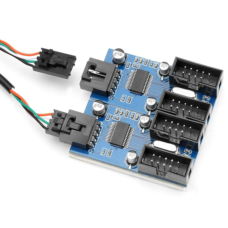 Motherboard USB 2.0 9Pin Header 1 to 4 Extension Hub Splitter Adapter-Converter MB USB 2.0 Female to 4 Female - 30CM USB
Motherboard USB 2.0 9Pin Header 1 to 4 Extension Hub Splitter Adapter-Converter MB USB 2.0 Female to 4 Female - 30CM USB