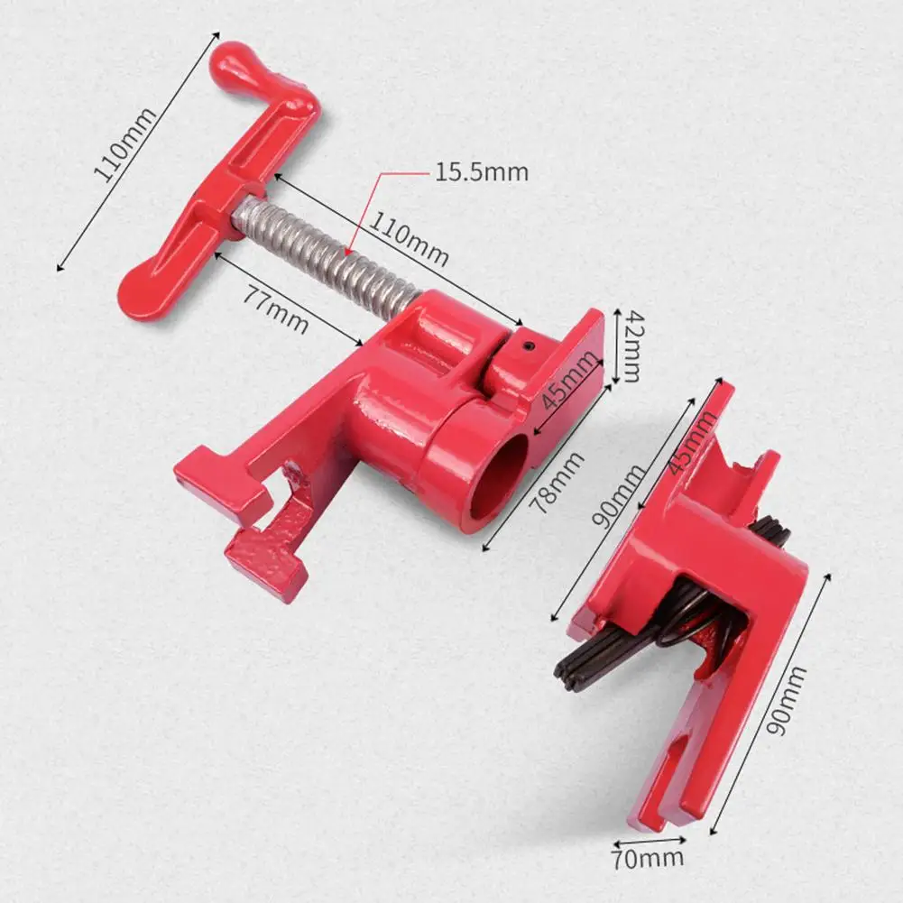 Hand-cranked Vertical Pipe Clamp Woodworking Furniture Horizontal Combination Panel Fixture 3/4inch Pipe Clamp Fixed Quick Clamp
Hand-cranked Vertical Pipe Clamp Woodworking Furniture Horizontal Combination Panel Fixture 3/4inch Pipe Clamp Fixed Quick Clamp