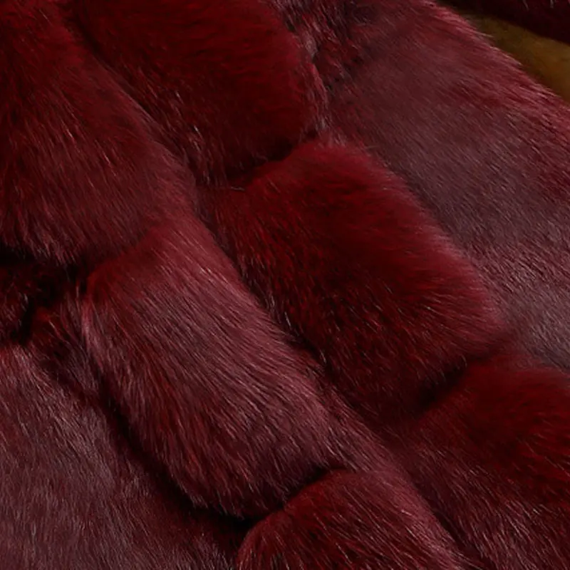 2019 Новая мода высокого класса кроличья шерсть леди имитация меха пальто Женская