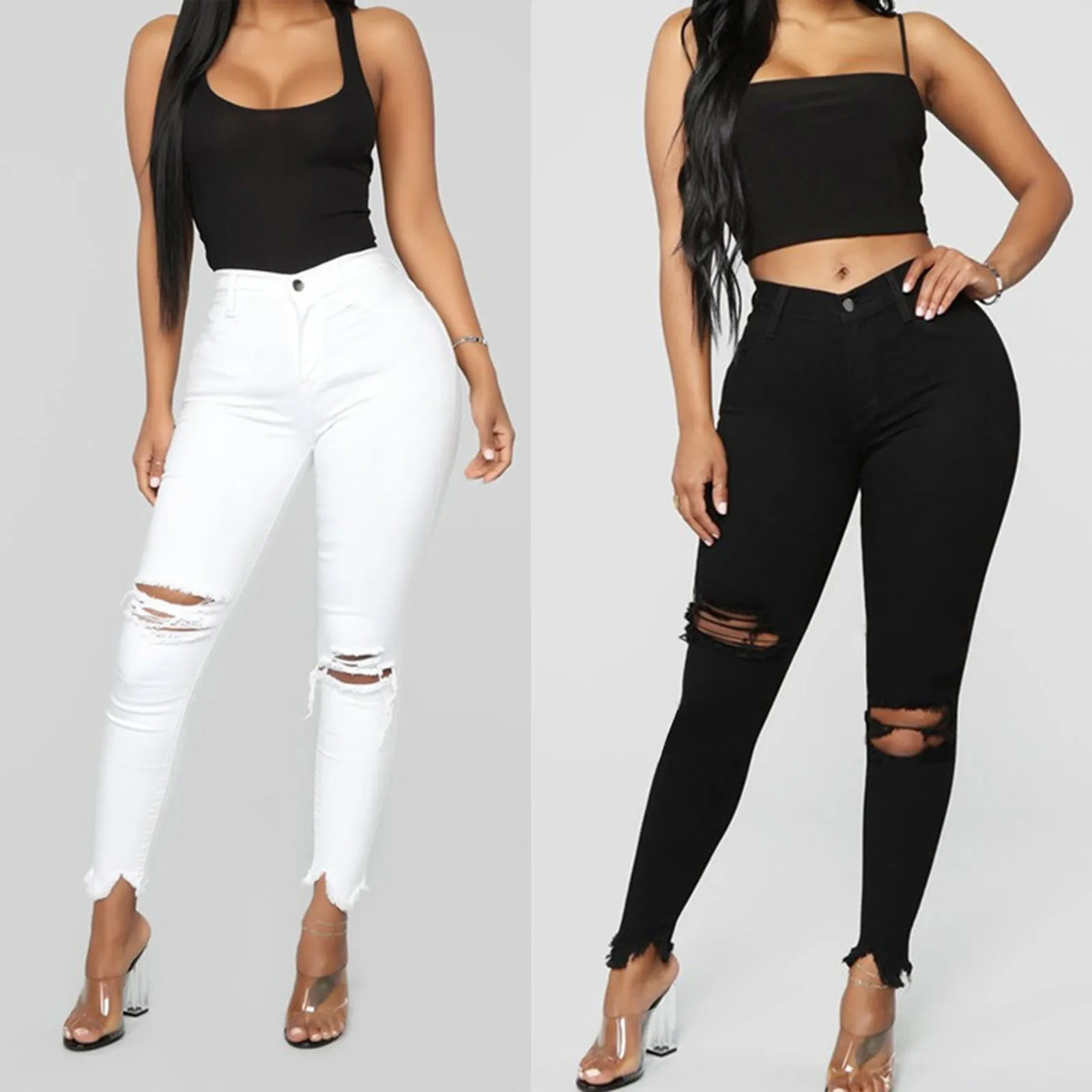 Summer Jeans For Women 2021 Women Slim Plus Size Ripped Hole Gradient Long Jeans Denim Regular High Waisted Pants Denim Pants
Summer Jeans For Women 2021 Women Slim Plus Size Ripped Hole Gradient Long Jeans Denim Regular High Waisted Pants Denim Pants