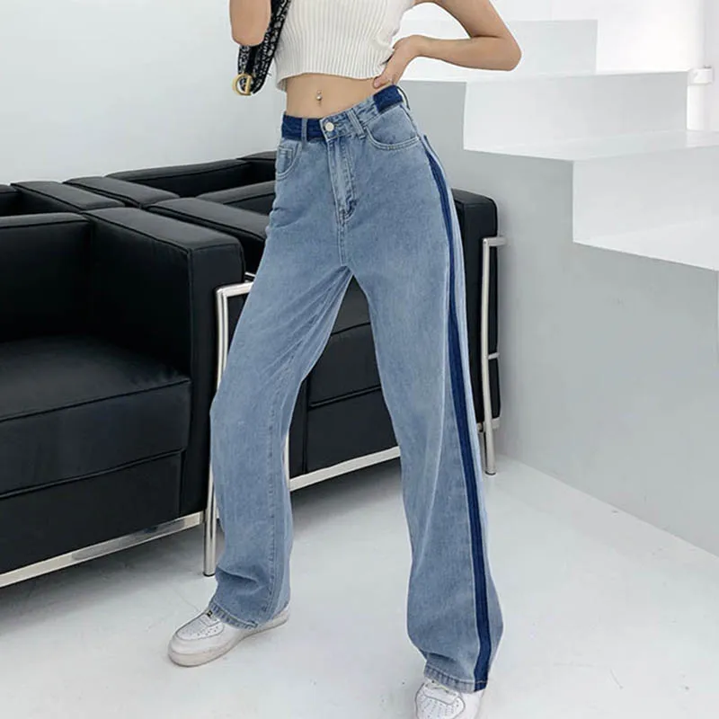 Color-Hit Jeans Women 2021 Mom Jeans High Waist Denim Trousers Fashion Baggy Straight Pants Sexy Boyfriend Jeans Y2k Streetwear
Color-Hit Jeans Women 2021 Mom Jeans High Waist Denim Trousers Fashion Baggy Straight Pants Sexy Boyfriend Jeans Y2k Streetwear