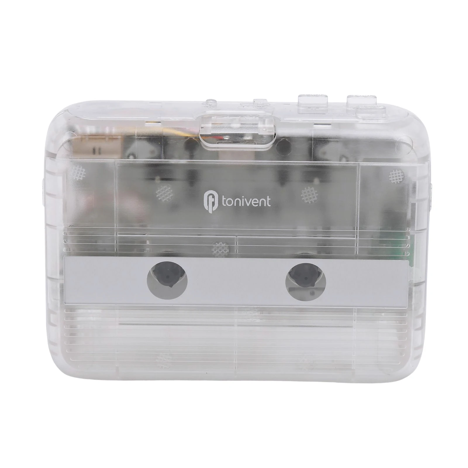 TONIVENT Portable BT Cassette Players Stereo Auto Reverse Mini Transparent Tape Player FM Radio with AUX Input Adjustable Volume
TONIVENT Portable BT Cassette Players Stereo Auto Reverse Mini Transparent Tape Player FM Radio with AUX Input Adjustable Volume