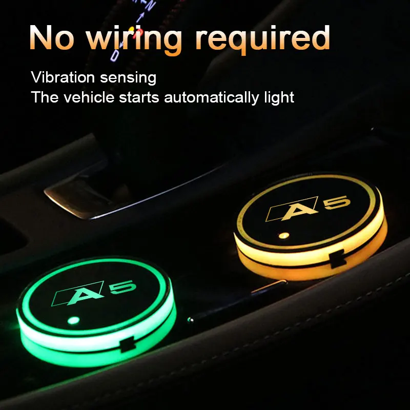 Car Logo Led Atmosphere Light 7 Colorful Cup Luminous Coaster Holder For Audi A5 2008 2009-2014 2016-2021 Auto Accessories
Car Logo Led Atmosphere Light 7 Colorful Cup Luminous Coaster Holder For Audi A5 2008 2009-2014 2016-2021 Auto Accessories
