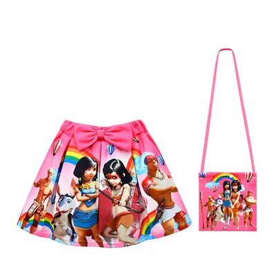 Anime Movie Ainbo Fashion Clothes Cartoon Small Bag +T Shirt Pleated Bow Skirts Small Bag 2pcs Sets Baby Girls Boutique Clothing
Anime Movie Ainbo Fashion Clothes Cartoon Small Bag +T Shirt Pleated Bow Skirts Small Bag 2pcs Sets Baby Girls Boutique Clothing