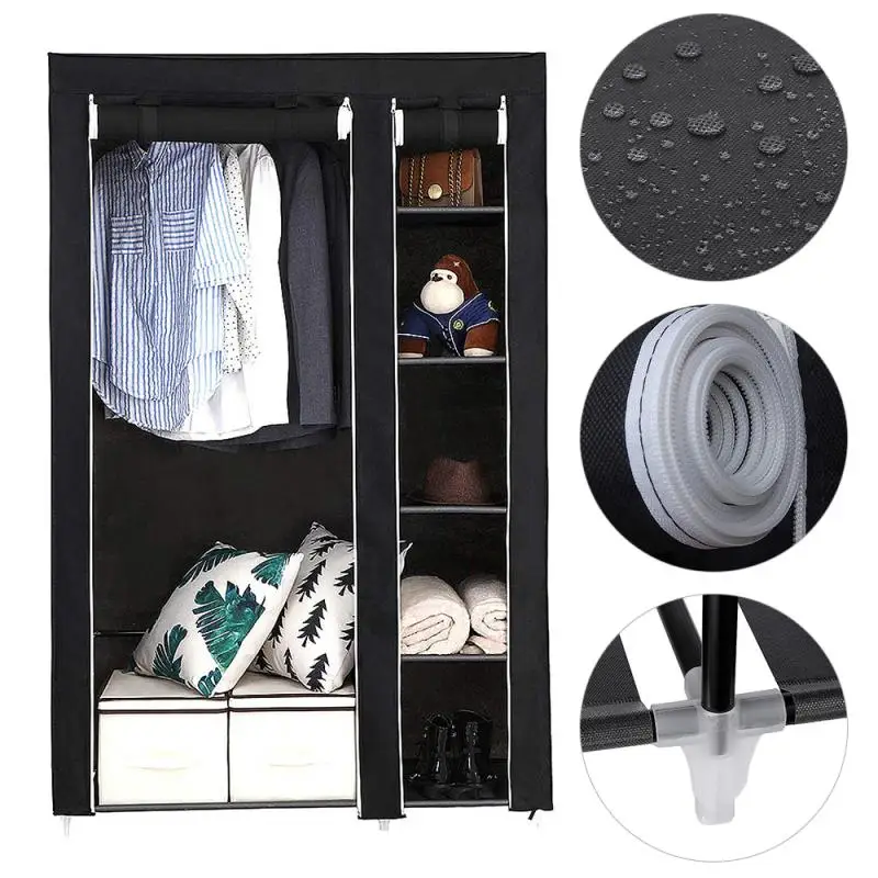 Non-Woven Fabrics Wardrobe Diy Assembly Portable Folding Organizer Dust-proof Closet Storage Cabinet Bedroom Furniture HWC
Non-Woven Fabrics Wardrobe Diy Assembly Portable Folding Organizer Dust-proof Closet Storage Cabinet Bedroom Furniture HWC