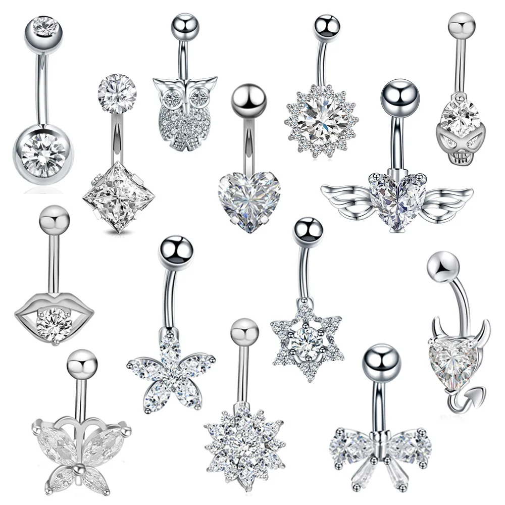 30Styles Sexy Dangling Navel Belly Button Ring Cartilage Earring Cubic Zirconia Surgical Steel Helix Belly Piercing Jewelry
30Styles Sexy Dangling Navel Belly Button Ring Cartilage Earring Cubic Zirconia Surgical Steel Helix Belly Piercing Jewelry