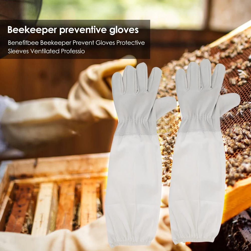 1 Pair Beekeeper Prevent Gloves Leather Apiculture Major Comfortable Very Durable Flexibility Anti Bee Protective Sleeves
1 Pair Beekeeper Prevent Gloves Leather Apiculture Major Comfortable Very Durable Flexibility Anti Bee Protective Sleeves