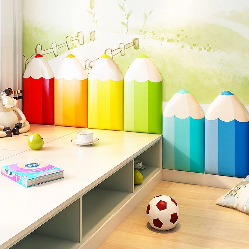 Soft Pack 3D Pencil Wall Sticker Bed Headboard Self-adhesive Wallpaper Anti-collision Boy Girl Kids Room Bedroom Decor Aesthetic
Soft Pack 3D Pencil Wall Sticker Bed Headboard Self-adhesive Wallpaper Anti-collision Boy Girl Kids Room Bedroom Decor Aesthetic