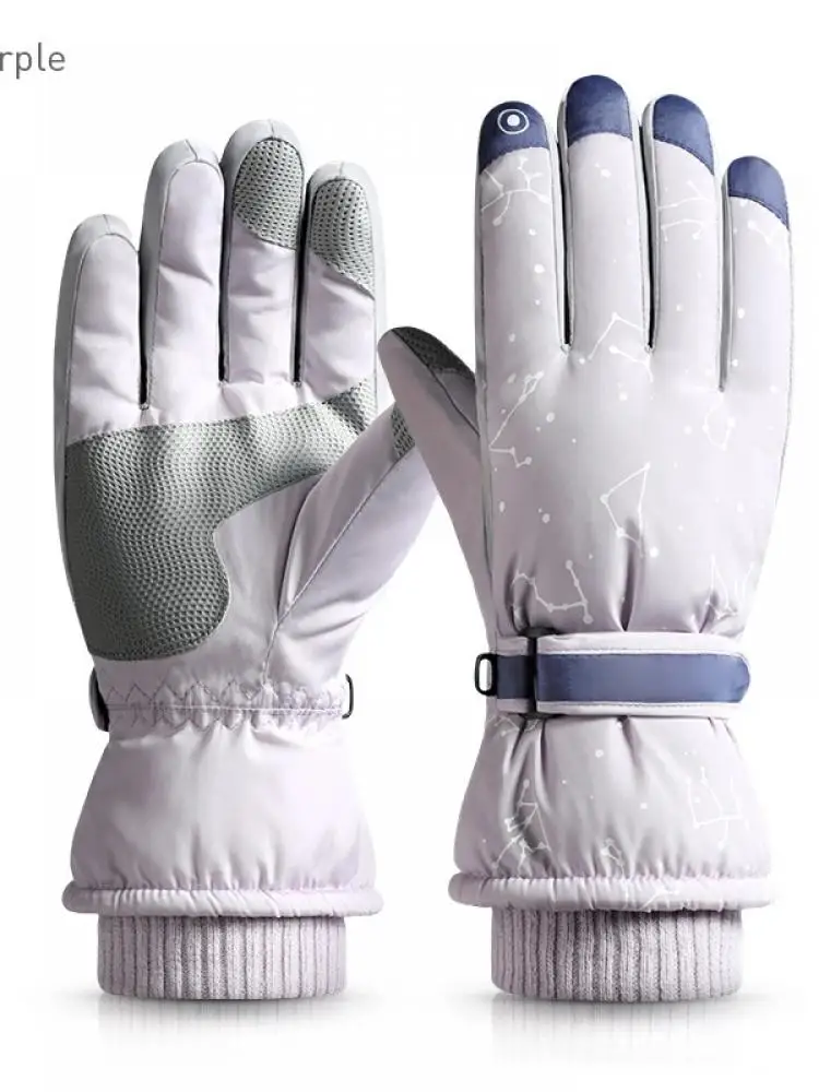 

Женские зимние водонепроницаемые лыжные перчатки для верховой езды теплые ветрозащитные износостойкие бархатные непромокаемые перчатки