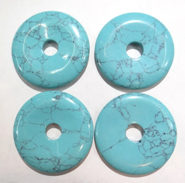Wholesale 12pcs High Quality Natural Stone Donut Charms Turquoises Pendants 40mm for Jewelry Making Necklace Pendant Accessories
Wholesale 12pcs High Quality Natural Stone Donut Charms Turquoises Pendants 40mm for Jewelry Making Necklace Pendant Accessories