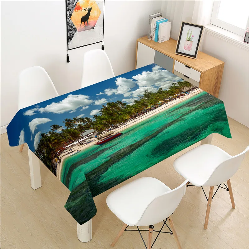 Beautiful Seaside Tablecloth polyester Hotel Picnic Table Rectangular Table Covers Home Dining Tea Table Decoration
Beautiful Seaside Tablecloth polyester Hotel Picnic Table Rectangular Table Covers Home Dining Tea Table Decoration