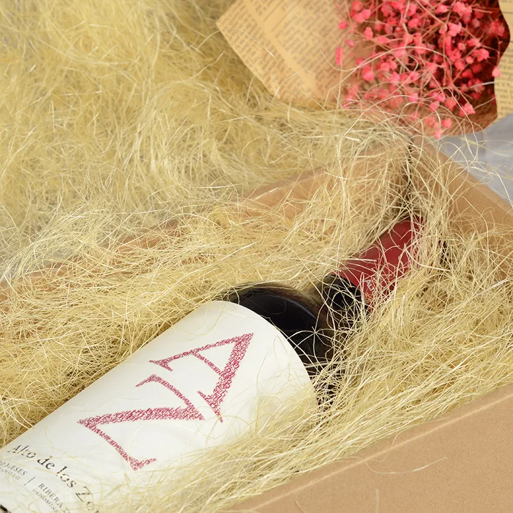 500g Creative Jute Silk Chicken Nest Gift Box Filler Wood Color Natural Lafite Hemp Wedding Jewelry Packaging Filling Material
500g Creative Jute Silk Chicken Nest Gift Box Filler Wood Color Natural Lafite Hemp Wedding Jewelry Packaging Filling Material