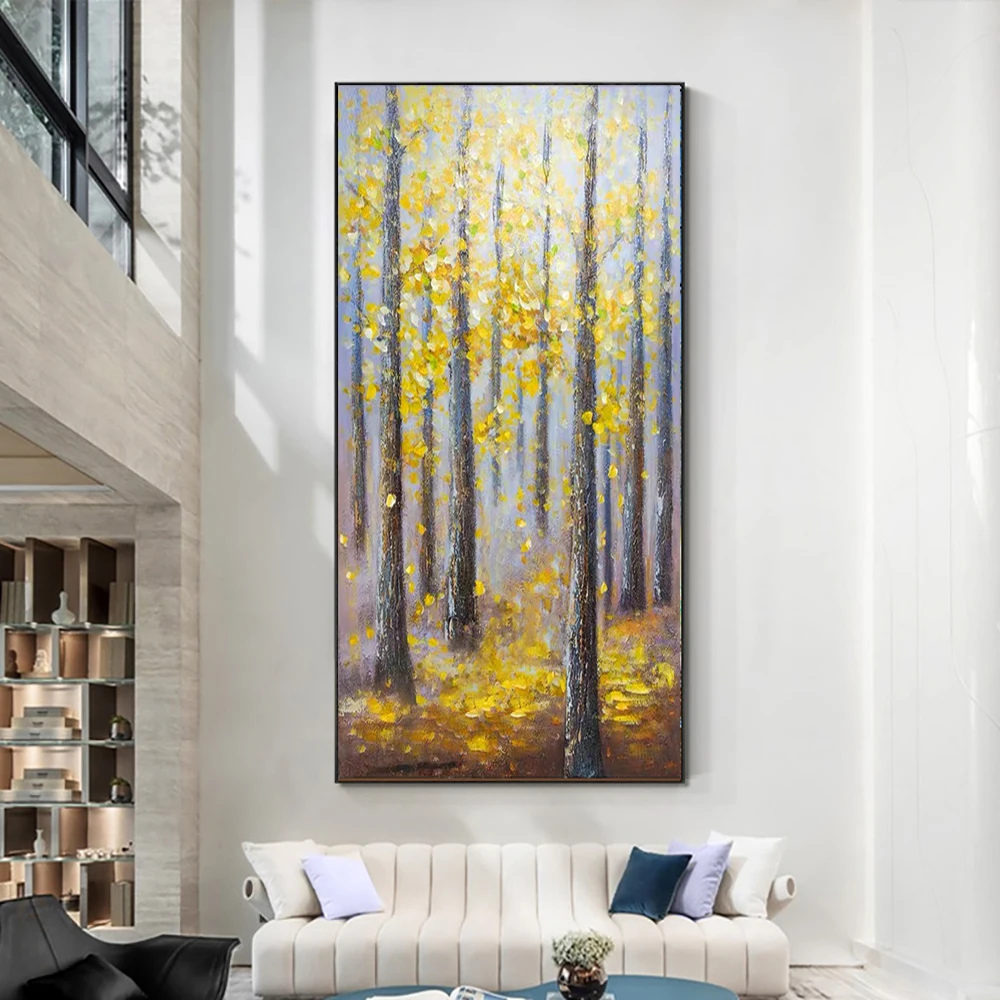 Large Size Abstract Wall Art Landscape Forest Tree oil painting on canvas handmade Living Room Decoration Unframed
Large Size Abstract Wall Art Landscape Forest Tree oil painting on canvas handmade Living Room Decoration Unframed