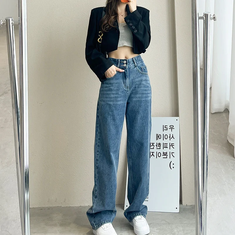 Autumn Fashion Korea Streetwear High Waist Women's Fashion Jeans Wide Leg Pants Trousers Female Trousers Denim Bagge Jeans
Autumn Fashion Korea Streetwear High Waist Women's Fashion Jeans Wide Leg Pants Trousers Female Trousers Denim Bagge Jeans
