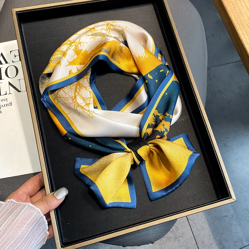 Шелковый шарф, Женский атласный шейный платок, Мягкая повязка на голову, шейный платок 2021 Новинка для хиджаба, женский платок с принтом, шаль...
Шелковый шарф, Женский атласный шейный платок, Мягкая повязка на голову, шейный платок 2021 Новинка для хиджаба, женский платок с принтом, шаль...