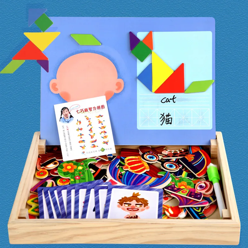 Children's Early Education Puzzle Figure Facial Features Magnetic Paste Magnetic Jigsaw Puzzle Dressing Kindergarten Wooden Toys
Children's Early Education Puzzle Figure Facial Features Magnetic Paste Magnetic Jigsaw Puzzle Dressing Kindergarten Wooden Toys