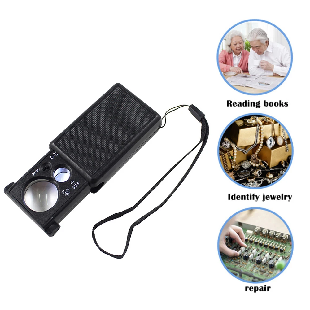 Portable Handheld Magnifier 30X 60X Magnifier Loupe Pocket Magnifying Glass for Seniors Reading Jewelry Loupe
Portable Handheld Magnifier 30X 60X Magnifier Loupe Pocket Magnifying Glass for Seniors Reading Jewelry Loupe