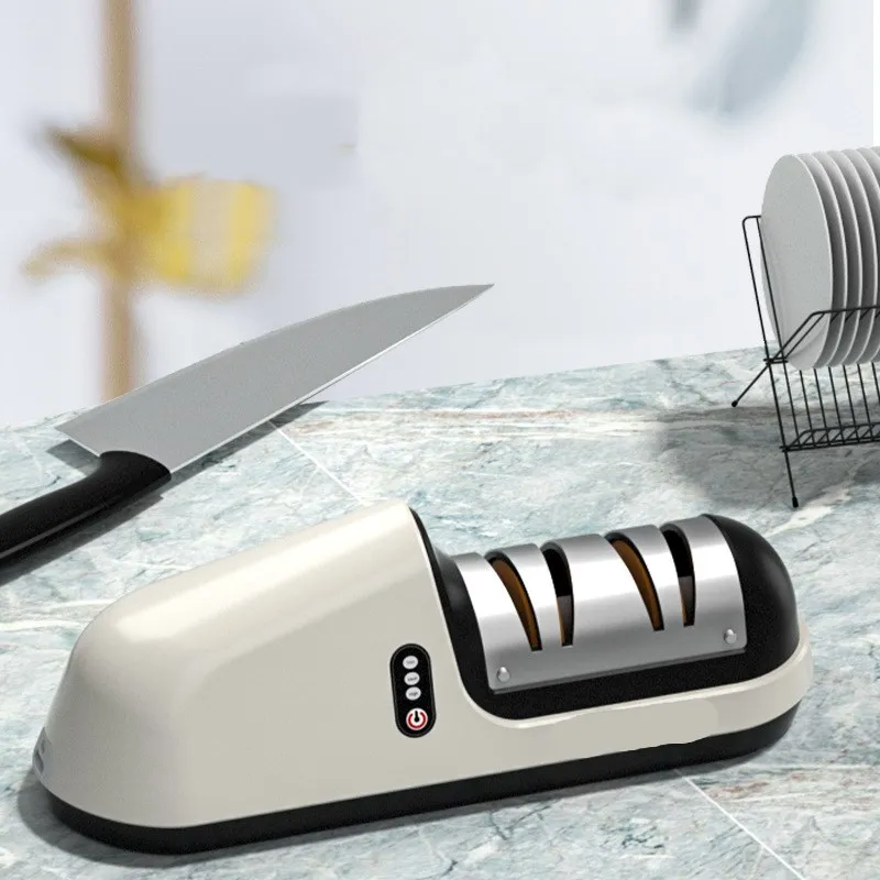 Professional Electric Knife Sharpener Three-speed Power Grinder Razor Sharpen Knives Honer 10s Sharpening Suitable All Of Knive
Professional Electric Knife Sharpener Three-speed Power Grinder Razor Sharpen Knives Honer 10s Sharpening Suitable All Of Knive