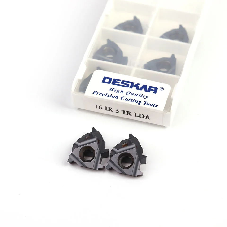 Твердосплавная пластина для токарного станка DESKAR 16ER 16IR 1.5TR 2TR 2.5TR 3TR LDA |