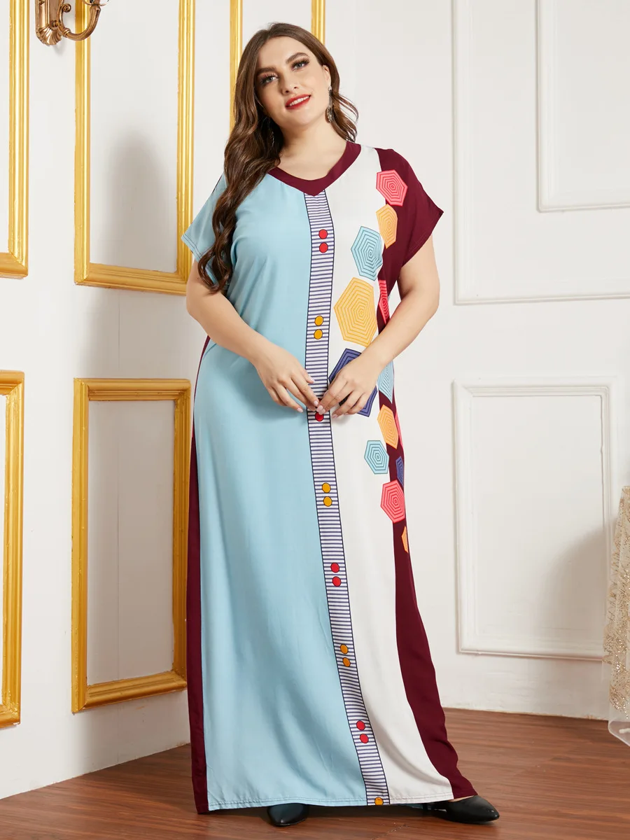 India Turkey Eid Muslim Abaya Dress Women Moroccan Kaftan Djellaba Vestidos Islamic Clothing Ramadan Summer Short Sleeve Abayas
India Turkey Eid Muslim Abaya Dress Women Moroccan Kaftan Djellaba Vestidos Islamic Clothing Ramadan Summer Short Sleeve Abayas