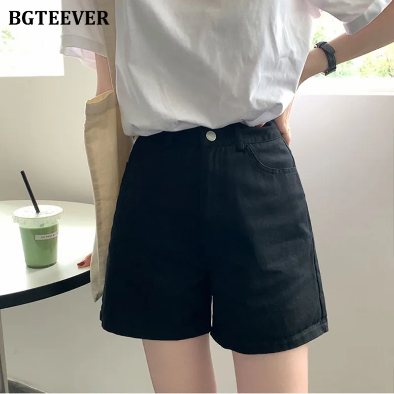BGTEEVER Chic High Waist Single Button Wide Leg Shorts for Women 2021 Spring Summer Pockets Female Solid Shorts
BGTEEVER Chic High Waist Single Button Wide Leg Shorts for Women 2021 Spring Summer Pockets Female Solid Shorts