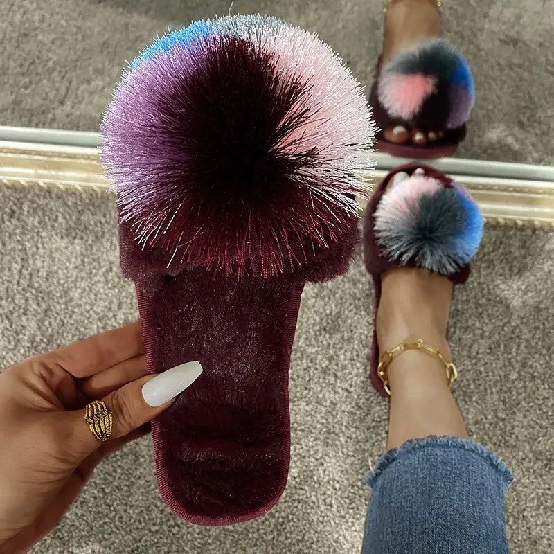 Fashion Plush Outdoor Slippers Women Charm Open-toe Flat Slippers Set Foot Vacation Beach Sandals Casual Flip Flops Women Shoes
Fashion Plush Outdoor Slippers Women Charm Open-toe Flat Slippers Set Foot Vacation Beach Sandals Casual Flip Flops Women Shoes