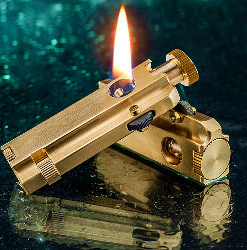 Original Handmade trench pure copper kerosene lighter three sides fire armor peculiar retro collection antique pipe machine
Original Handmade trench pure copper kerosene lighter three sides fire armor peculiar retro collection antique pipe machine