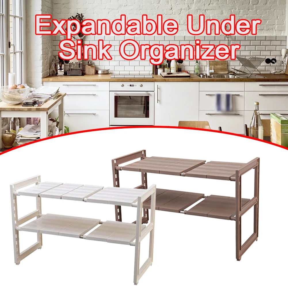 Durable 2 Tiers Adjustable Height Space Saving Expand From 40-70cm Solid For Kitchen Expandable Under Sink Organizer Removable
Durable 2 Tiers Adjustable Height Space Saving Expand From 40-70cm Solid For Kitchen Expandable Under Sink Organizer Removable