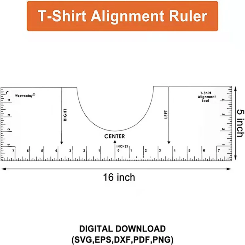 4 Pcs T-shirt Alignment Ruler For Guiding T-shirt Design Fashion Center Design Rulers With Size Chart (4 Rulers Included)
4 Pcs T-shirt Alignment Ruler For Guiding T-shirt Design Fashion Center Design Rulers With Size Chart (4 Rulers Included)