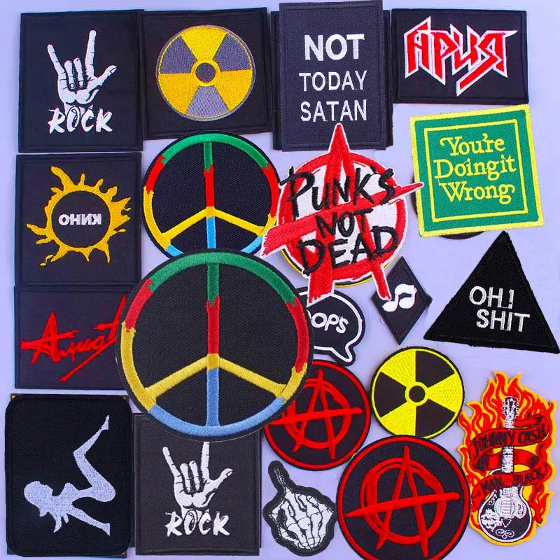 Rock Band Patches On Clothes Fire Guitar Hip Hop Music Patch Band Badges Hippie letter Patch For Clothes Stripes sticker DIY
Rock Band Patches On Clothes Fire Guitar Hip Hop Music Patch Band Badges Hippie letter Patch For Clothes Stripes sticker DIY