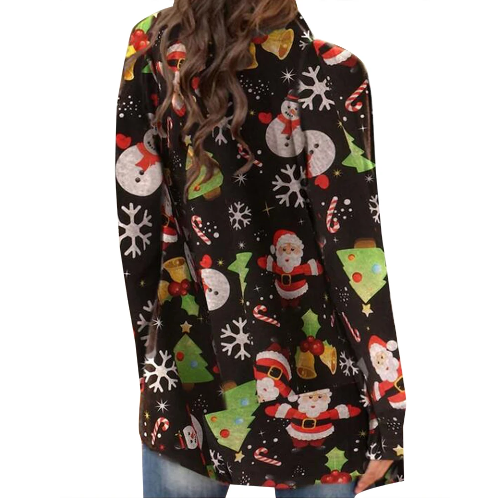 Christmas Snowman Printed Coat Women Long Sleeve Open Front Cardigans Loose Casual New Fashion Xmas Tops Outwear Female 3XL
Christmas Snowman Printed Coat Women Long Sleeve Open Front Cardigans Loose Casual New Fashion Xmas Tops Outwear Female 3XL