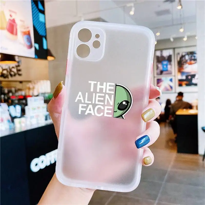 Aesthetics Cute Cartoon Alien Phone Case White Transparent Matte For IPhone 7 8 11 12 S Mini Pro X XS XR MAX Plus Cover Shell
Aesthetics Cute Cartoon Alien Phone Case White Transparent Matte For IPhone 7 8 11 12 S Mini Pro X XS XR MAX Plus Cover Shell