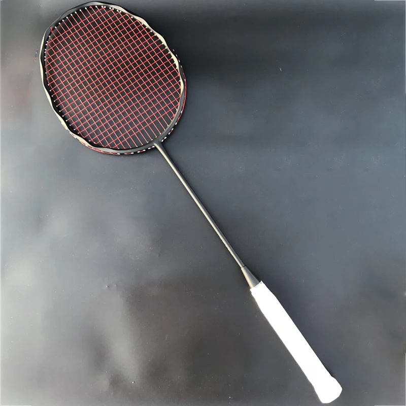 

4U 100% Carbon Badminton Racket Professional 28-30lbs G5 Ultralight Offensive Badminton Racket Racquet Training Sports