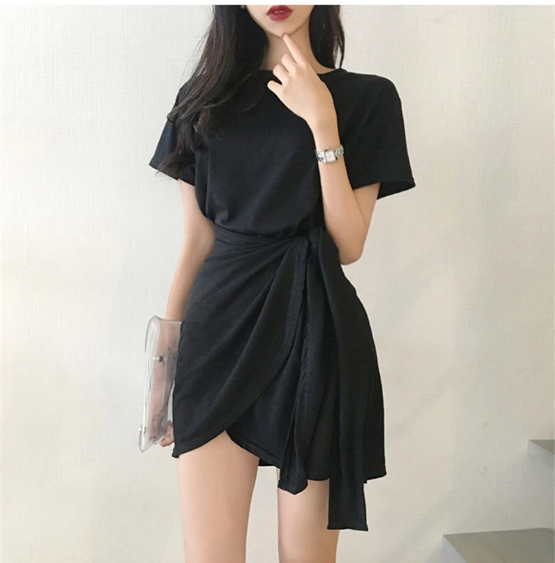 Summer 2021 New Korean Style Modal Women's Dress round Neck Short Sleeve Belly Covering Wrinkle Hip Skirt
Summer 2021 New Korean Style Modal Women's Dress round Neck Short Sleeve Belly Covering Wrinkle Hip Skirt