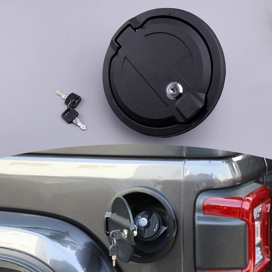 Exterior Anti-theft Locking Gas Fuel Tank Cap Cover Lid Car ABS Black Fit For Jeep Wrangler JL JLU 2018 2019 2020 2021
Exterior Anti-theft Locking Gas Fuel Tank Cap Cover Lid Car ABS Black Fit For Jeep Wrangler JL JLU 2018 2019 2020 2021
