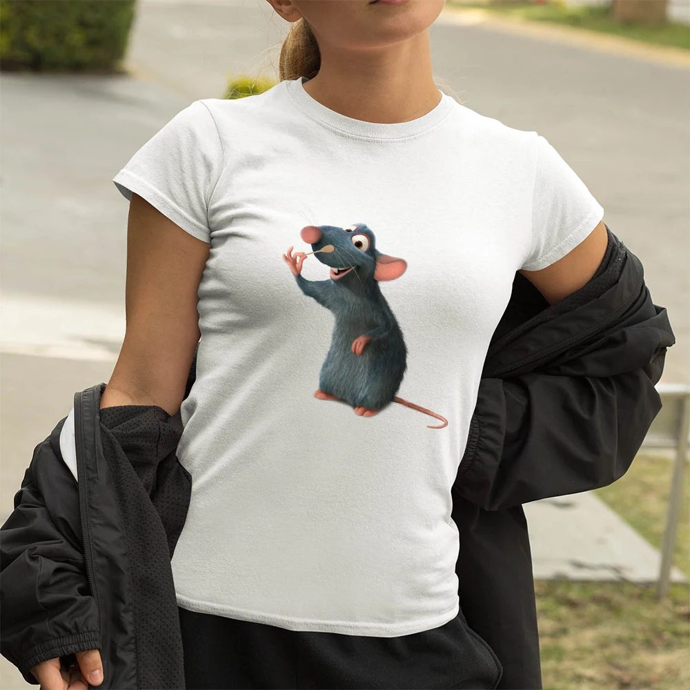 Disney Cool Women Tshirts Fashion Chef Remy Printed Round Neck T Shirts Ratatouille Streetwear T-shirt Pop Hot Selling Hipster
Disney Cool Women Tshirts Fashion Chef Remy Printed Round Neck T Shirts Ratatouille Streetwear T-shirt Pop Hot Selling Hipster