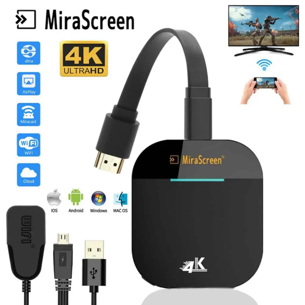 4K Wifi Stick Mirror 2.4G 5G for Android Iphone Apple Mini PC 1080P TV Anycast Original HDTV Wireless Adapter Display Dongle
4K Wifi Stick Mirror 2.4G 5G for Android Iphone Apple Mini PC 1080P TV Anycast Original HDTV Wireless Adapter Display Dongle