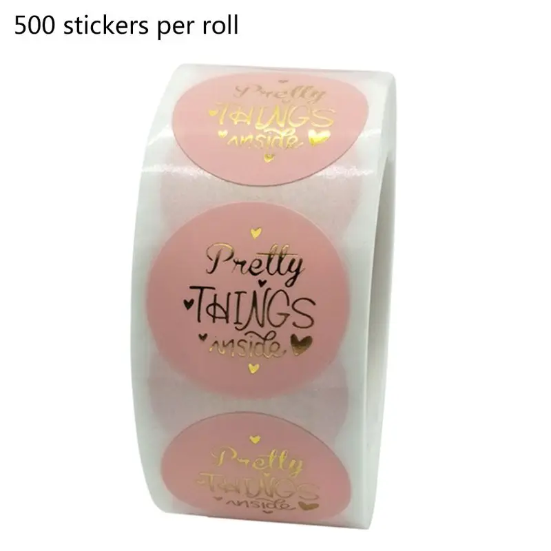 500pcs Pretty Things Inside Stickers Gold Foil Seal Label Scrapbooking Wedding Decoration
500pcs Pretty Things Inside Stickers Gold Foil Seal Label Scrapbooking Wedding Decoration