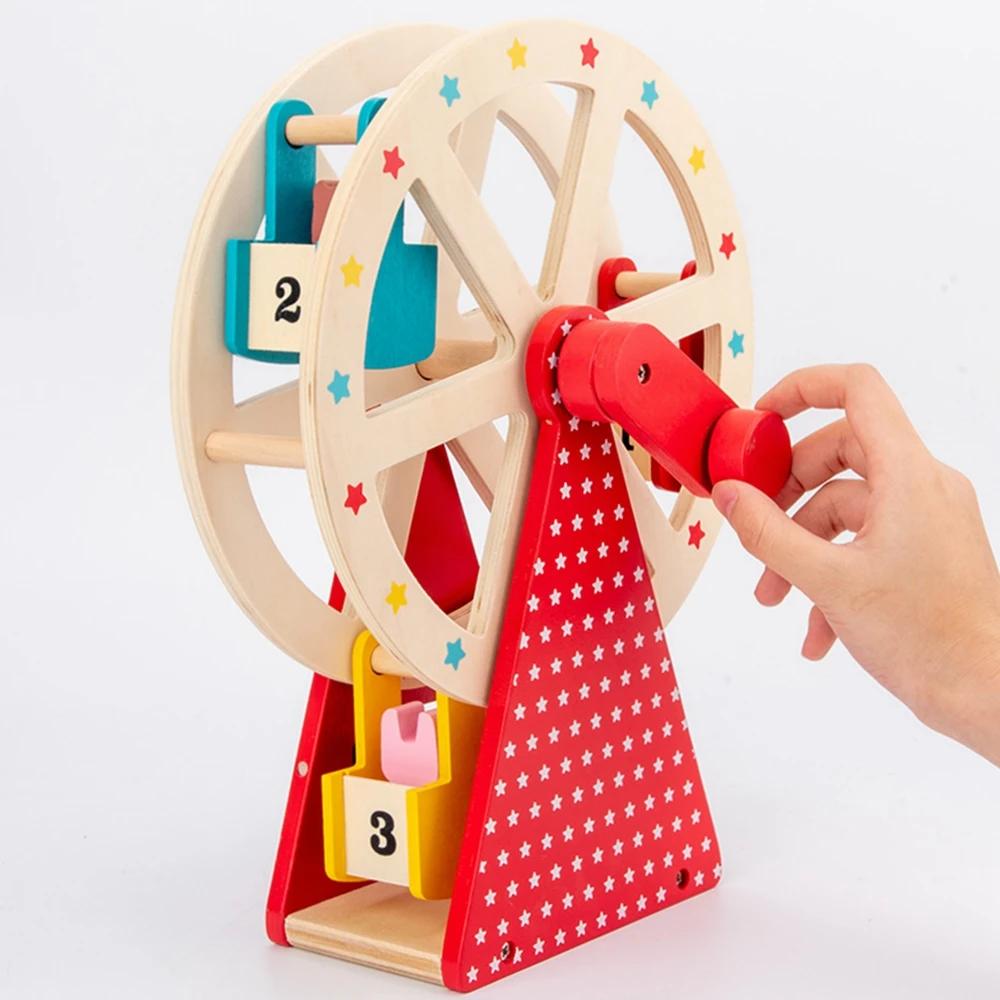 New Children Montessori Educational Wooden Toys Hand-held Ferris Wheel Parent-child Interactive Table Game Kids Gifts
New Children Montessori Educational Wooden Toys Hand-held Ferris Wheel Parent-child Interactive Table Game Kids Gifts