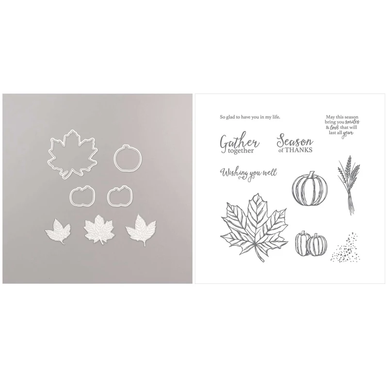 Gather Together Stamp and Gathered Leaves Dies Season Greeting Sentiments Clear Stamps for DIY Scrapbooking Decorative Crafts
Gather Together Stamp and Gathered Leaves Dies Season Greeting Sentiments Clear Stamps for DIY Scrapbooking Decorative Crafts