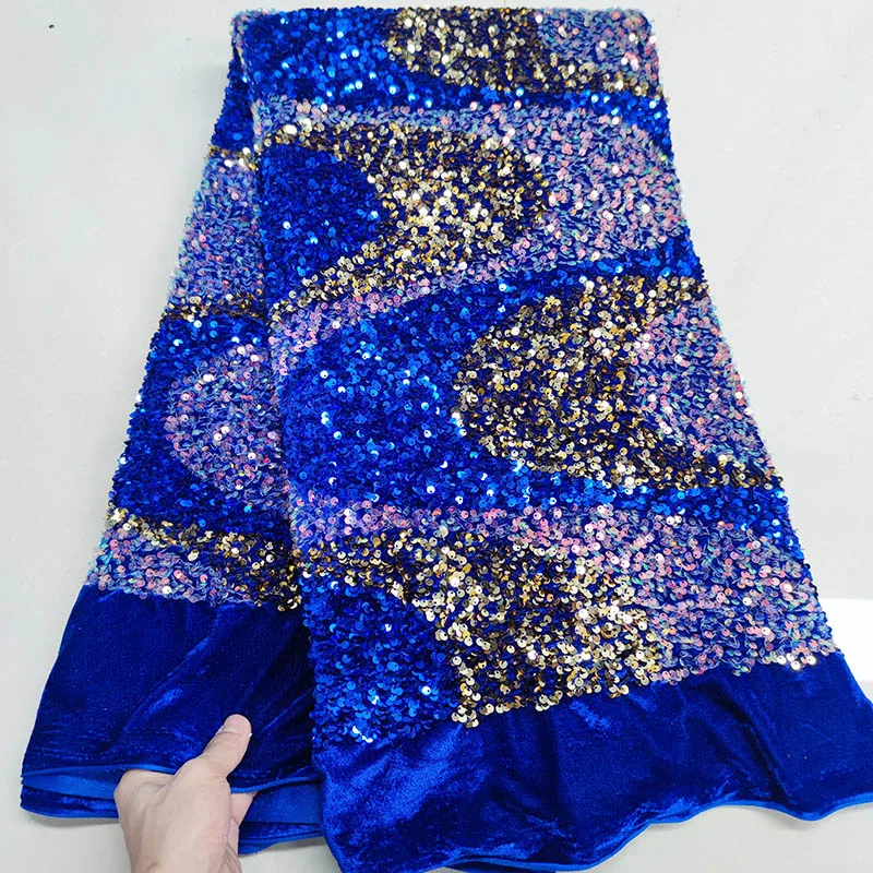 Royal Blue Velvet Sequence Lace Fabric High Quality African Swiss Voile Embroidery 3D Sequins Net Lace Fabric 5Yards For Sewing
Royal Blue Velvet Sequence Lace Fabric High Quality African Swiss Voile Embroidery 3D Sequins Net Lace Fabric 5Yards For Sewing