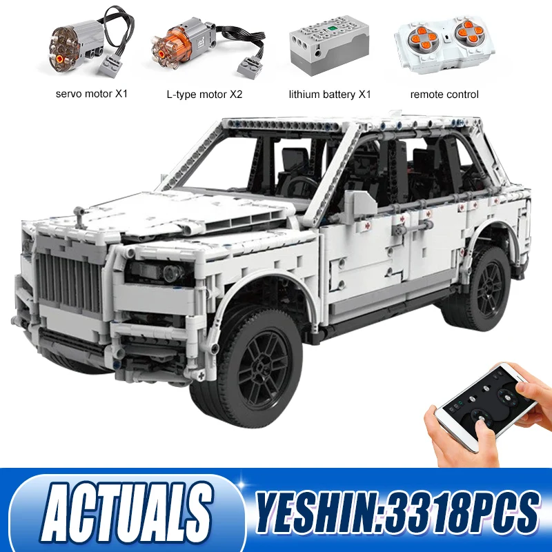 MOULD KING 13062 High-Tech Car Toys The APP RC Motorized Cullinan Car Model Building Blocks Assembly Bricks Kids Christmas Gift
MOULD KING 13062 High-Tech Car Toys The APP RC Motorized Cullinan Car Model Building Blocks Assembly Bricks Kids Christmas Gift